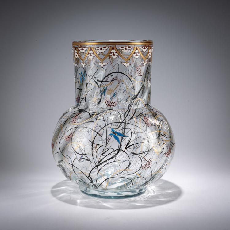 Hauptbild zu Objekt, Huge Vase 'Herbes et Papillons', c. 1879, Emile Gall&eacute;, Gall&eacute;, Nancy, 182A 81