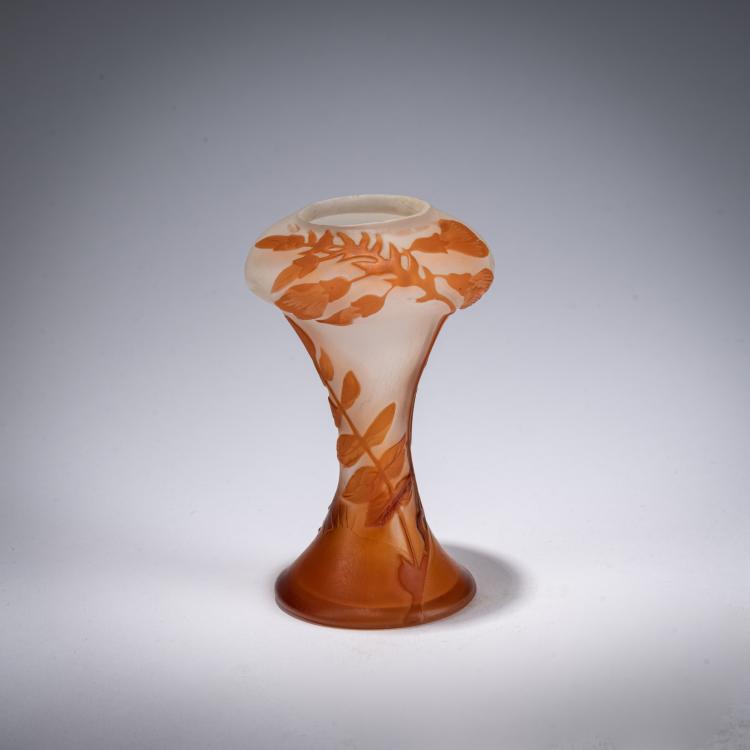 Hauptbild zu Objekt, Small goblet 'Pois de Senteur', 1905-08, Gall&eacute;, Nancy, 182A 100