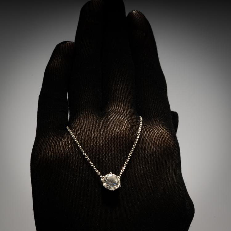 Bild 3 zu Objekt, Solit&auml;r Brillant Halskette, Tiffany & Co., 
