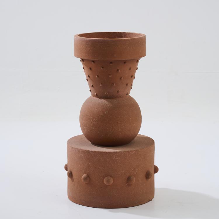 Hauptbild zu Objekt, Flower pot from the 'Folly' series, 1991-93, Dan Friedman, Alessio Sarri Ceramiche, Sesto Fiorentino, 180B 560