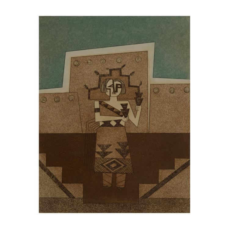 Hauptbild zu Objekt, 'Posing on the Plaza', 1982, Helen Hardin, 181C 802