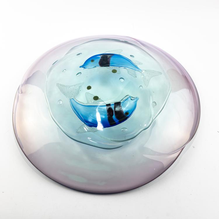 Bild 2 zu Objekt, Decorative plate 'Pesci', c- 1960, Alfredo Barbini, Barbini, Alfredo, 181B 608