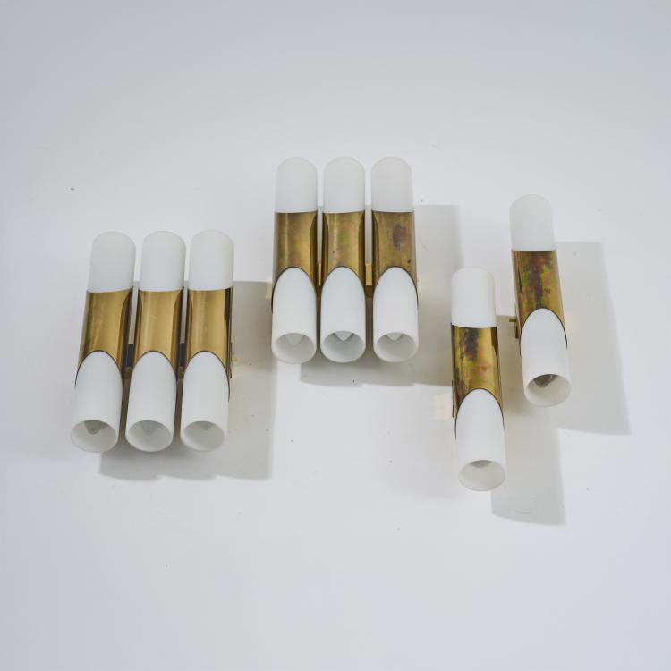 Hauptbild zu Objekt, Four wall lights, 1960s, Rolf Kr&uuml;ger, Neuhaus, Heinz, Neheim-H&uuml;sten, 181A 390