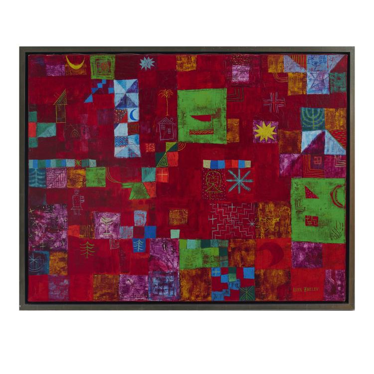 Bild 1 zu Objekt, Abstract composition (red), c. 2000, Iliya Zhelev, 181C 821