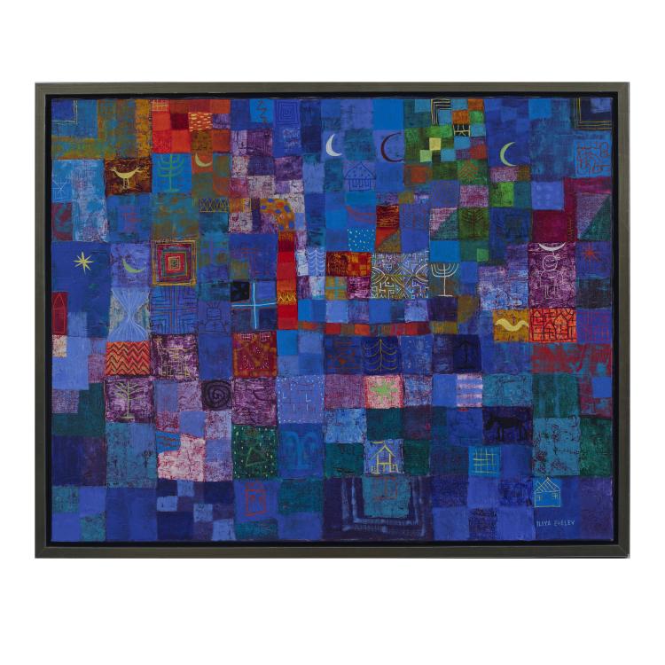 Bild 1 zu Objekt, Abstract composition (blue), c. 2000, Iliya Zhelev, 181C 822