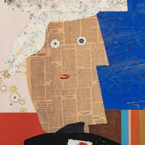 Collage 'Indépendance et Désinvolture' and Carborundum Collage from 'Voyage d'Eté', 1994