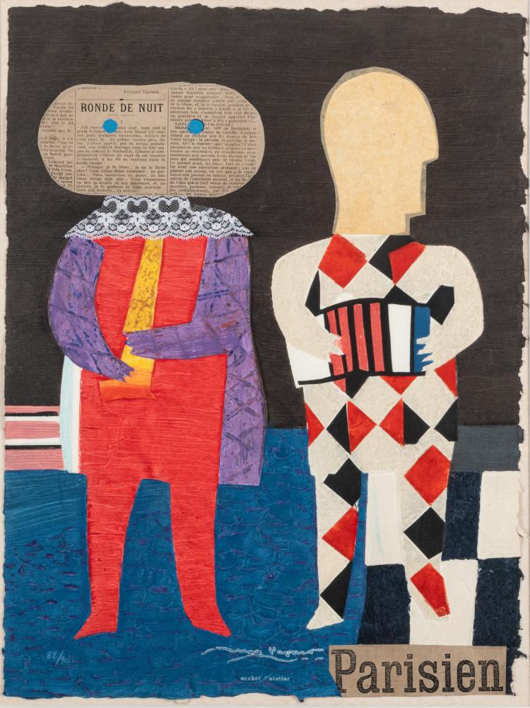 Bild 3 zu Objekt, Collage 'Ind&eacute;pendance et D&eacute;sinvolture' and Carborundum Collage from 'Voyage d'Et&eacute;', 1994, Max Papart, 181C 812