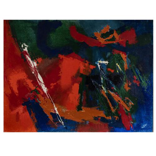 'Heftiges Rot', 1955