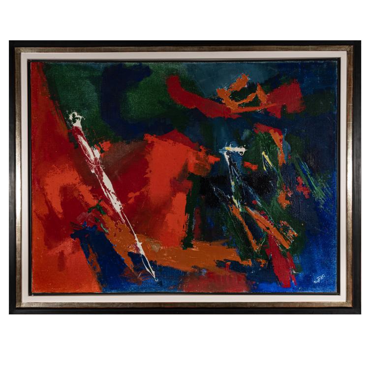 Bild 1 zu Objekt, 'Heftiges Rot', 1955, Karl Friedrich Brust, 181C 768