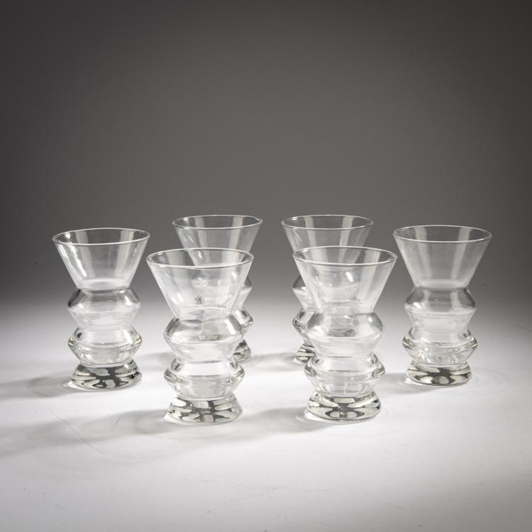 Hauptbild zu Objekt, Six water glasses, c. 1985, Atelier Alchimia, Alchimia, Mailand / Milan, 181A 126
