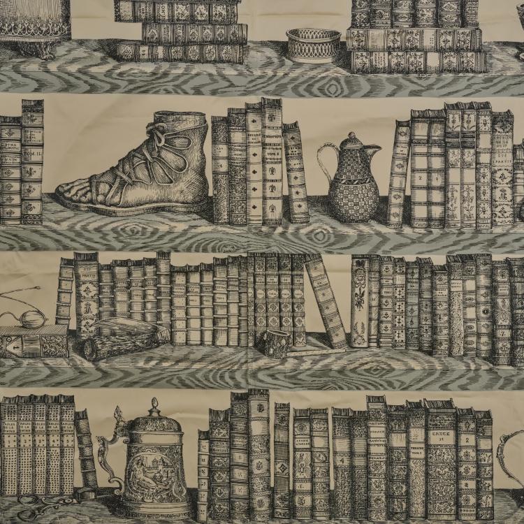 Bild 1 zu Objekt, Fabric 'Libreria', 1990s, Barnaba Fornasetti, Fornasetti, Mailand / Milan, 181A 350