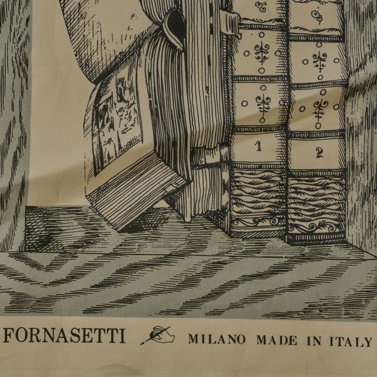 Bild 2 zu Objekt, Fabric 'Libreria', 1990s, Barnaba Fornasetti, Fornasetti, Mailand / Milan, 181A 350