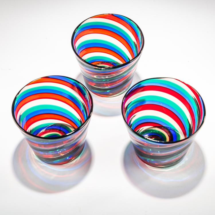 Bild 2 zu Objekt, Three cups 'a canne ritorte', c. 1951, Fulvio Bianconi, Venini, Murano, 181B 682