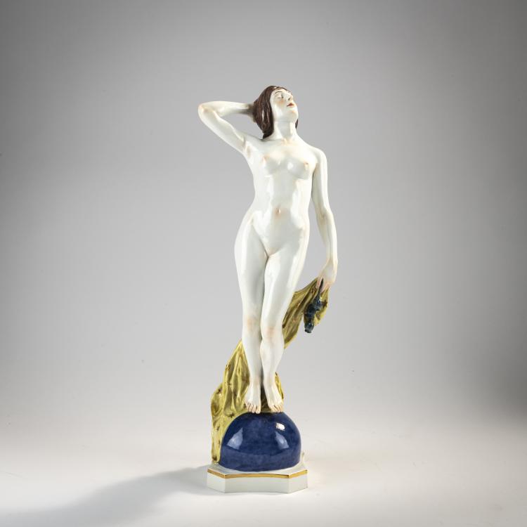 Hauptbild zu Objekt, 'Die Nacht', 1901, Arthur Lange, Meissen, KPM, 182A 408