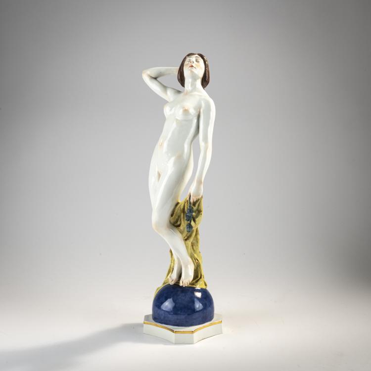 Bild 1 zu Objekt, 'Die Nacht', 1901, Arthur Lange, Meissen, KPM, 182A 408