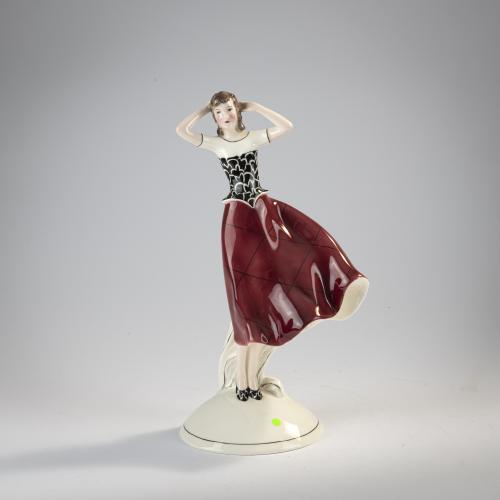 'Stehende junge Dame im Wind', um 1931