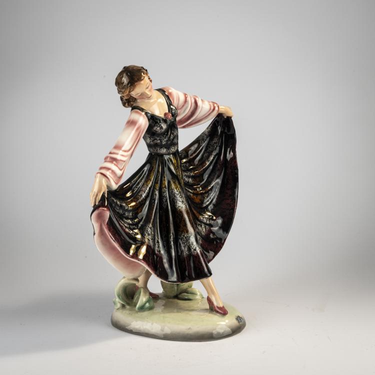 Bild 1 zu Objekt, 'Dunja', c. 1941, Stephan Dakon, Goldscheider, Wien / Vienna, 182A 388
