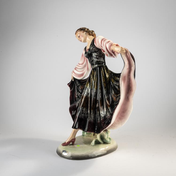 Bild 4 zu Objekt, 'Dunja', c. 1941, Stephan Dakon, Goldscheider, Wien / Vienna, 182A 388