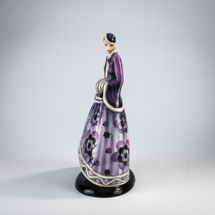 Bild 1 zu Objekt, 'Standing lady with cap and muff', 1931/32, Claire Herczeg-Weiss, Goldscheider, Wien / Vienna, 182A 384