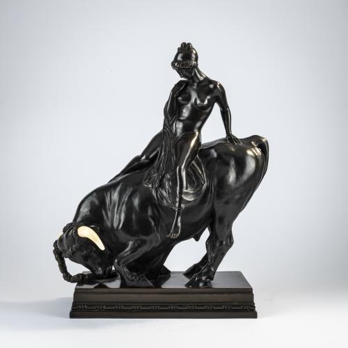 Chryselephantine figure 'Europe on the bull', c. 1908