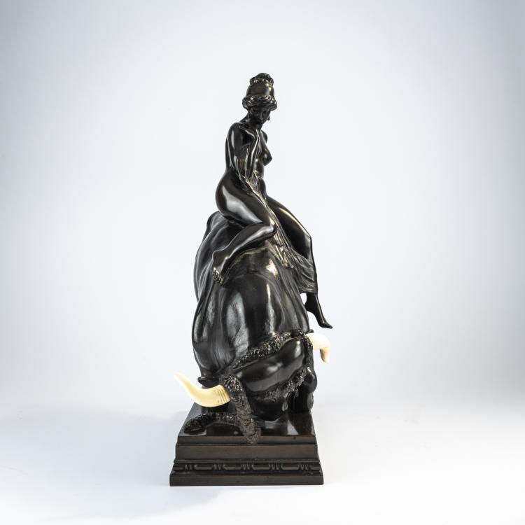 Bild 2 zu Objekt, Chryselephantine figure 'Europe on the bull', c. 1908, Albert Hinrich Hussmann, 182A 272