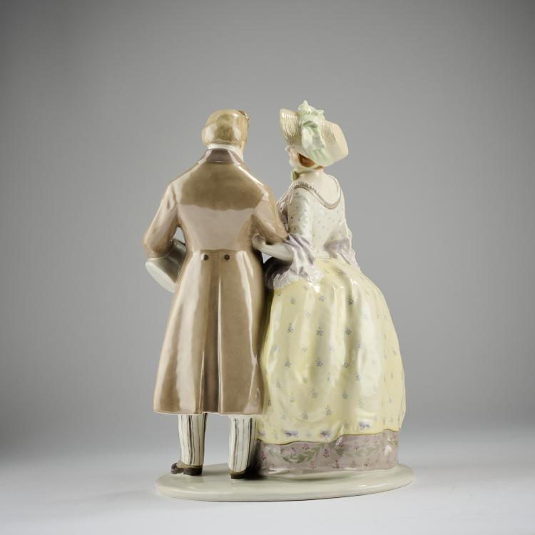 Bild 3 zu Objekt, 'Man and Woman from the Biedermeier period', 1908, Hermann Hubatsch, Berlin, KPM, 182A 392