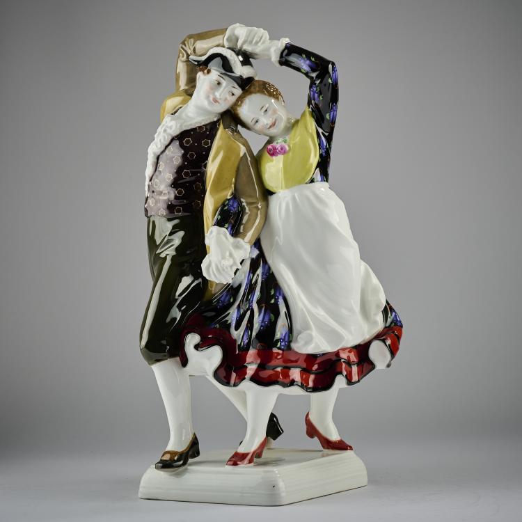 Bild 4 zu Objekt, 'Hillige Magd und Knecht', 1914, Georg Grasegger, Berlin, KPM, 182A 400