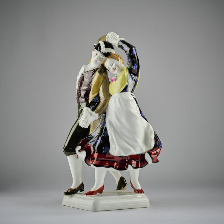 Bild 7 zu Objekt, 'Hillige Magd und Knecht', 1914, Georg Grasegger, Berlin, KPM, 182A 400