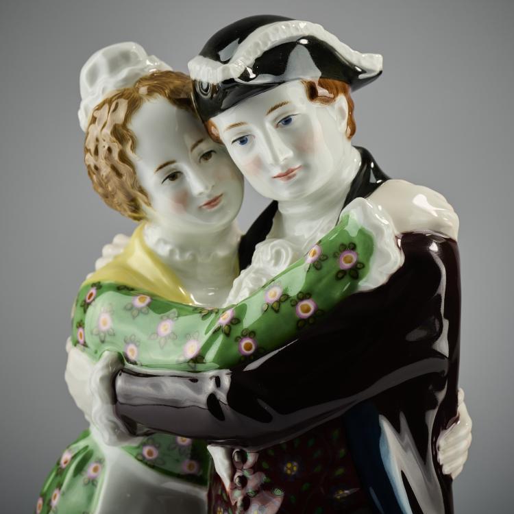 Bild 3 zu Objekt, 'Hillige Magd und Knecht', 1914, Georg Grasegger, Berlin, KPM, 182A 401