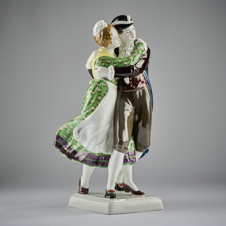 Bild 5 zu Objekt, 'Hillige Magd und Knecht', 1914, Georg Grasegger, Berlin, KPM, 182A 401