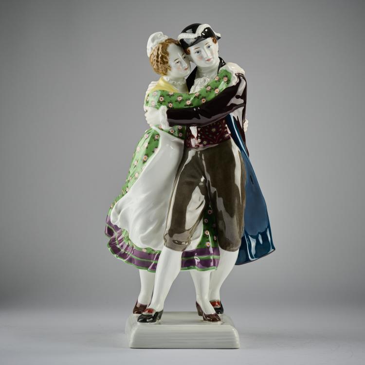 Bild 7 zu Objekt, 'Hillige Magd und Knecht', 1914, Georg Grasegger, Berlin, KPM, 182A 401