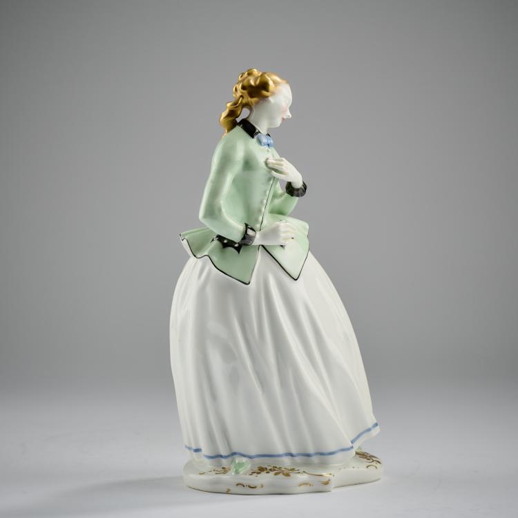 Bild 1 zu Objekt, 'Gallant Lady', 1920, Hermann Hubatsch, Berlin, KPM, 182A 403