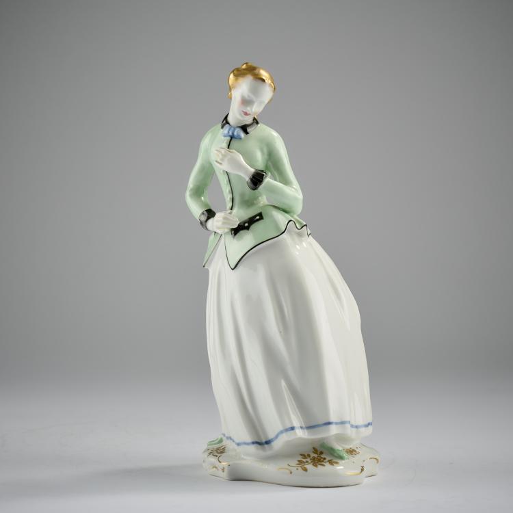 Bild 2 zu Objekt, 'Gallant Lady', 1920, Hermann Hubatsch, Berlin, KPM, 182A 403