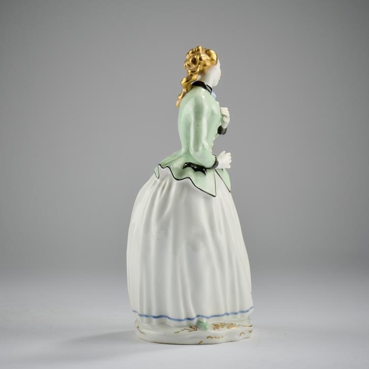 Bild 4 zu Objekt, 'Gallant Lady', 1920, Hermann Hubatsch, Berlin, KPM, 182A 403