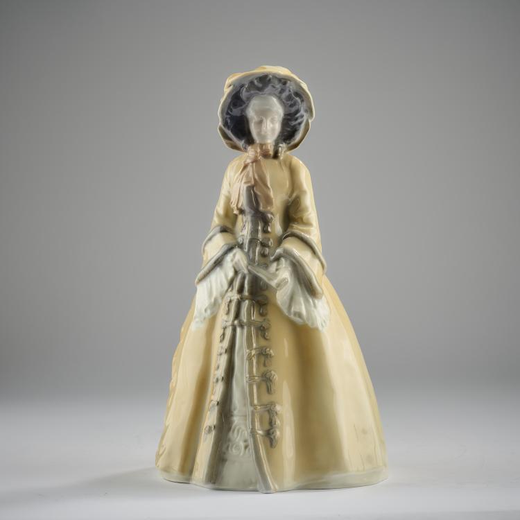 Hauptbild zu Objekt, 'Agnes Sorma as Minna von Barnhelm', 1908, Hermann Hubatsch, Berlin, KPM, 182A 393