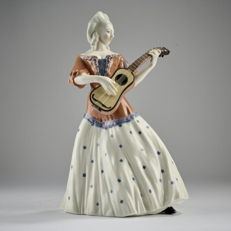 Bild 1 zu Objekt, 'Cabaret singer', 1909, Hermann Hubatsch, Berlin, KPM, 182A 397