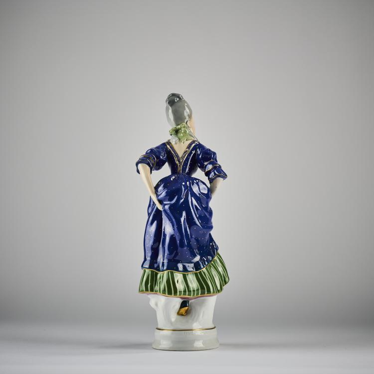 Bild 3 zu Objekt, 'Rokokodame', 1919-26, Ludwig Augm&uuml;ller, Fraureuth, Porzellanfabrik, 182A 406