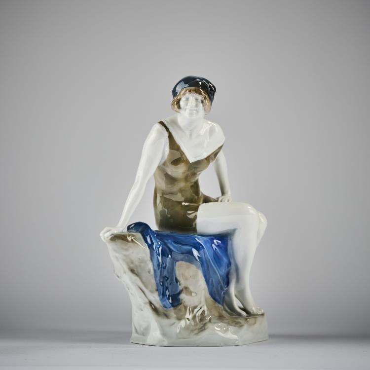 Bild 1 zu Objekt, 'Before the Bath', 1913, Rudolf Marcuse, Rosenthal, Selb, 182A 411