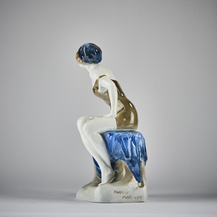 Bild 4 zu Objekt, 'Before the Bath', 1913, Rudolf Marcuse, Rosenthal, Selb, 182A 411