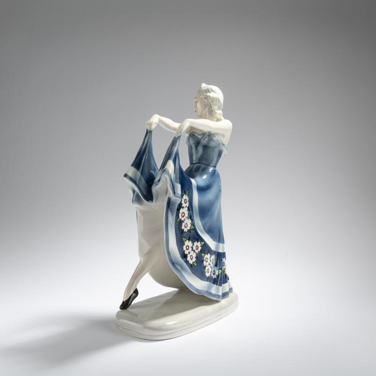 Bild 5 zu Objekt, 'T&auml;nzerin', um 1940, Walter Goldscheider, Goldscheider Pottery, Trenton, NJ, USA, 182A 382