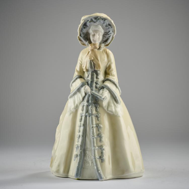 Hauptbild zu Objekt, 'Agnes Sorma as Minna von Barnhelm', 1908, Hermann Hubatsch, Berlin, KPM, 182A 395