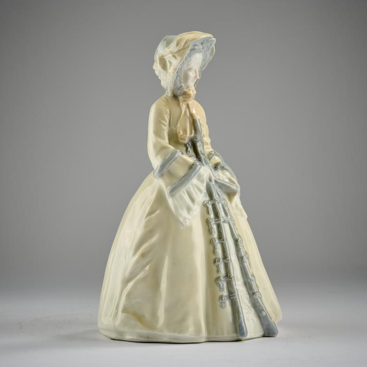 Bild 4 zu Objekt, 'Agnes Sorma as Minna von Barnhelm', 1908, Hermann Hubatsch, Berlin, KPM, 182A 395