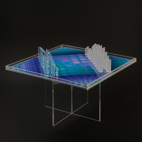 Chess set 'The Vasarely Chess', 1979