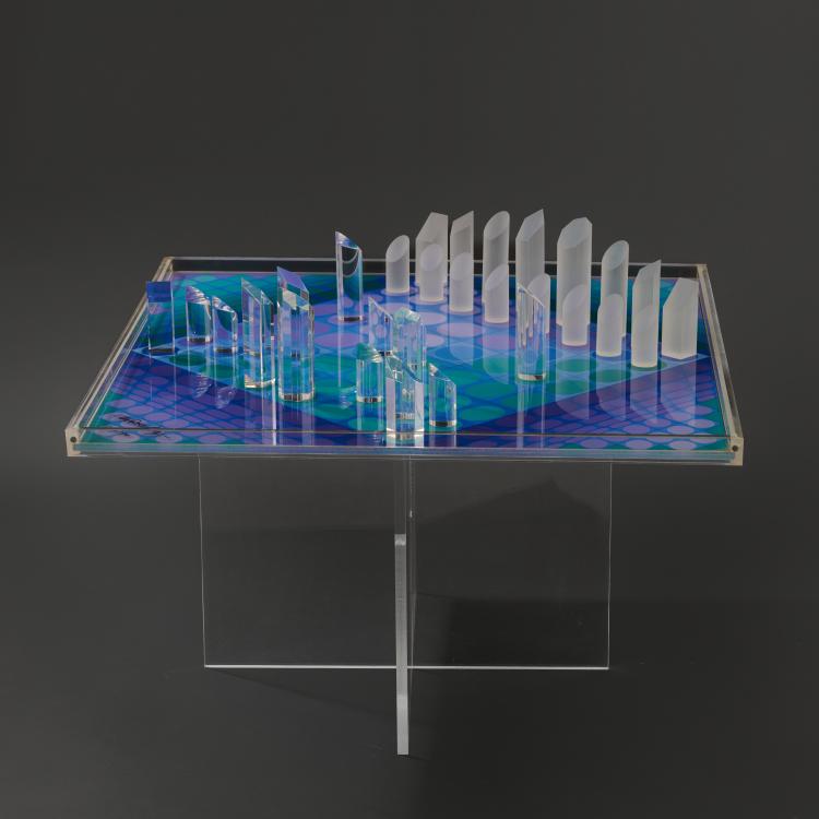 Bild 1 zu Objekt, Chess set 'The Vasarely Chess', 1979, Victor Vasarely, THE HILLIARD COLLECTION, Munich (Ed.), 181C 797