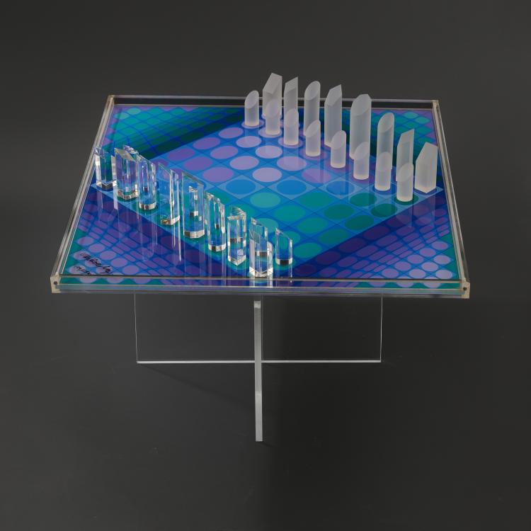 Bild 2 zu Objekt, Chess set 'The Vasarely Chess', 1979, Victor Vasarely, THE HILLIARD COLLECTION, Munich (Ed.), 181C 797