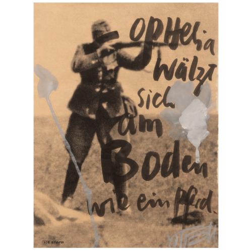 'Ophelia wälzt sich am Boden wie ein Pferd' for the theatre production 'Hamlet', c. 1980