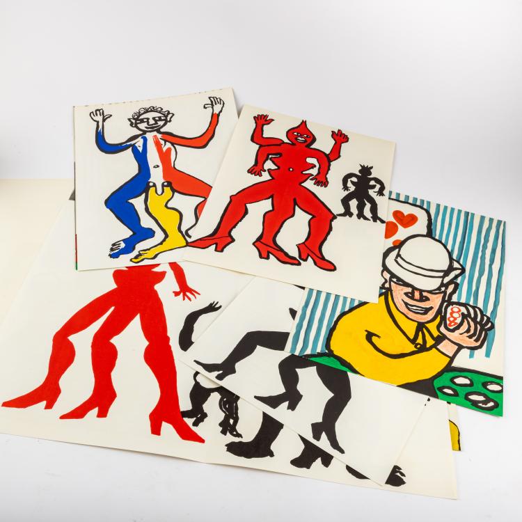 Bild 1 zu Objekt, 'Derri&egrave;re le Miroir Nr. 212', 1975, Alexander Calder, Galerie Maeght, Paris (Publ.), 181C 791