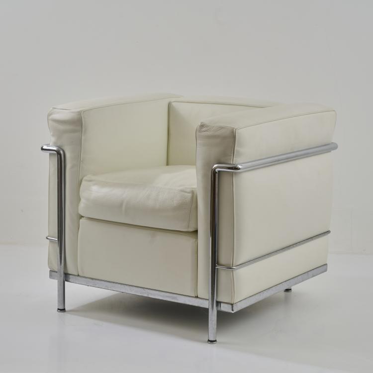 Hauptbild zu Objekt, 'LC 2' easy chair, 1928 (Design), Pierre Jeanneret,Charlotte Perriand,Le Corbusier Charles-&Eacute;douard Jeanneret-Gris, Cassina, Mailand / Milan, 181A 172