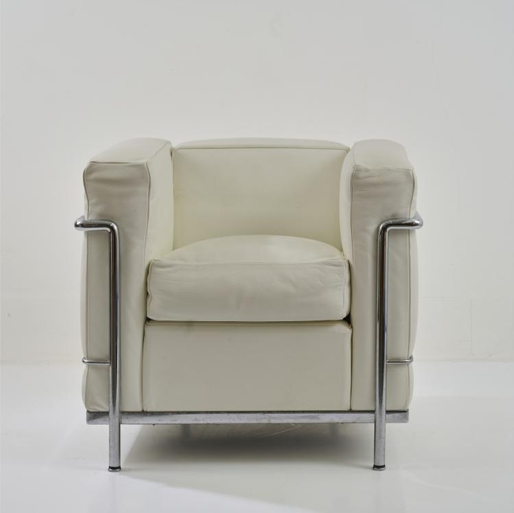 Bild 1 zu Objekt, 'LC 2' easy chair, 1928 (Design), Pierre Jeanneret,Charlotte Perriand,Le Corbusier Charles-&Eacute;douard Jeanneret-Gris, Cassina, Mailand / Milan, 181A 172