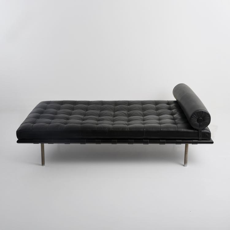 Hauptbild zu Objekt, 'Barcelona' daybed, 1930 (Design), Ludwig Mies van der Rohe,Lilly Reich, Knoll International, New York, 181A 183